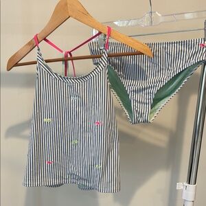 Vineyard Vines Kids Striped Tankini Set